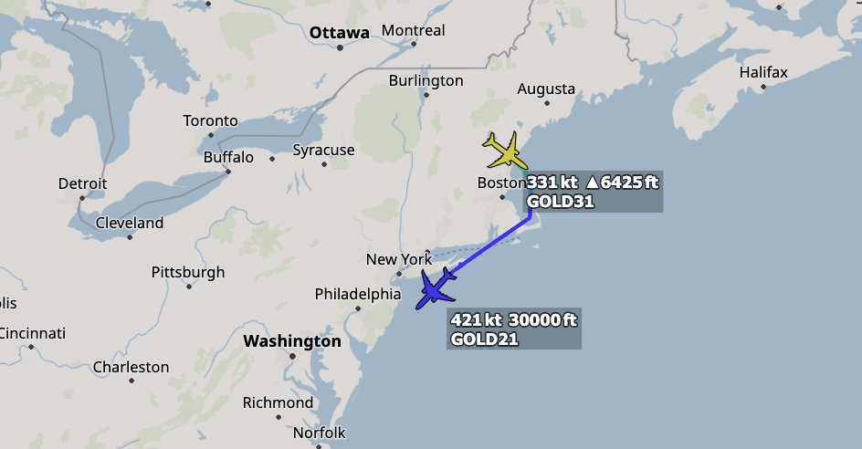 #USAF United States Air Force - Coronet East 118
Boeing KC-135 Stratotanker 2x
#AE04E6 59-1516 - GOLD 33
#AE04A2 60-0359 - GOLD 23
Boeing KC-46 Pegasus 4x
#AE63C6 21-46090 - GOLD 32
#AE5F9E 18-46051 - GOLD 31
#AE5BC6 16-46021 - GOLD 22
#AE5E0F 17-46034 - GOLD 21
+ TABOR 71-76 Flt 6x "TY" F-35As
+ TABOR 81-86 Flt 6x "TY" F-35As
GOLD 21-23 and GOLD 31-33 are supporting 12x "TY" F-35As from Tyndall Air Force Base to RAF Lakenheath today.
@MATA_osint @DefenceGeek