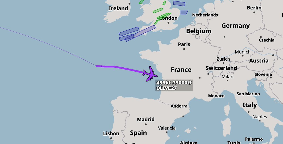 USAF RC-135 Rivet Joint OLIVE 27 En Route to Chania