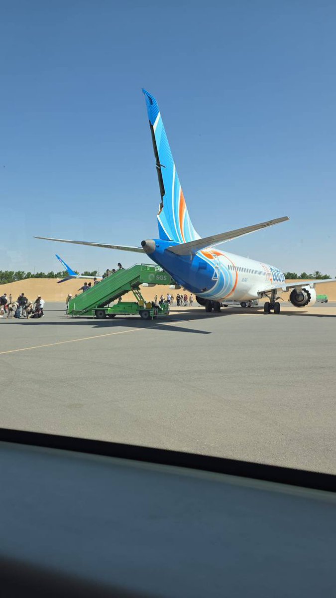 The flydubai flight that landed at Tabuk Airport in Saudi Arabia appears to have sustained damage to the rudder, likely due to the rapid plunge it took amid the incident.