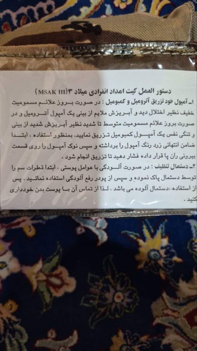 Iranian troops in southern regions have reportedly been recently equipped with CBRN (chemical, biological, radiological, and nuclear) protection kits.