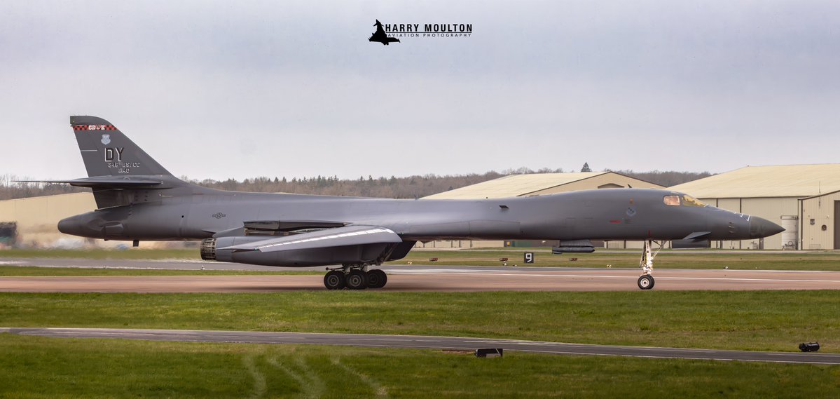 Fairford B-1 Bomber Training Flights - September 2026

A total of 29 bomber training flights were flown by the fleet of 12 B-1B "Lancer" aircraft in September (with one new arrival at the end of the month), most of the launches featuring 2 aircraft. The sortie rate was fairly consistent, flying every other day (with the exception of 27th September where both sorties were scrapped due to the terrorism incident).

In order of most sorties flown:
B-1B 86-0140 (DY 345BS) "Last Lancer"  -  10
B-1B 86-0139 (EL) "Drifter"  -  8
B-1B 86-0107 (WA 77WPS) "Dragon Slayer"  -  5
B-1B 86-0124 (DY) "Oh! Hardluck II"  -  5
B-1B 86-0134 (EL 34BS) "Thunderbird"  -  5
B-1B 85-0060 (EL) "Doolittle Raiders"  -  4
B-1B 86-0103 (DY) "The Reluctant Dragon"  -  3
B-1B 86-0138 (EL) "Seek and Destroy"  -  3
B-1B 86-0108 (EL) "Alien with an Attitude"  -  3
B-1B 86-0112 (DY) "The Black Widow"  -  2
B-1B 86-0120 (EL) "Whiskey Pete"  -  2
B-1B 85-0069 (EL) "Avenger"  -  2

New arrival:
B-1B 86-0111 (EL) "Let's Roll"

069 "Avenger" and 120 "Whiskey Pete" have flown the least, and the longest ago, with both EL tails having also experienced issues with availability during the Iran war.

Photos via @havoc_aviation, used with permission
@MATA_osint