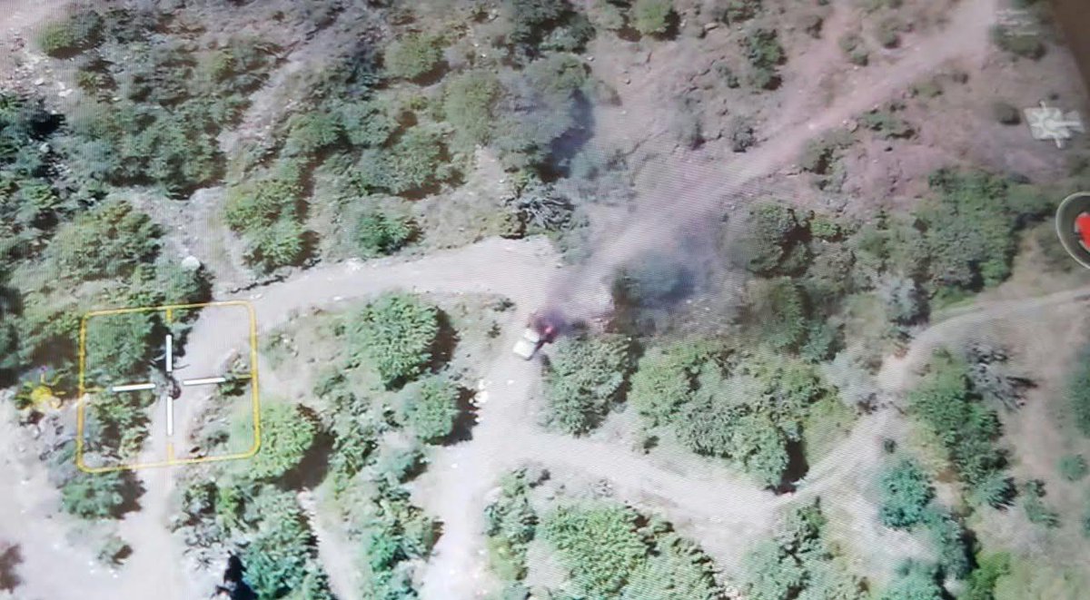 Drone Targets Houthi Militia Vehicle on Yemen's Western Front