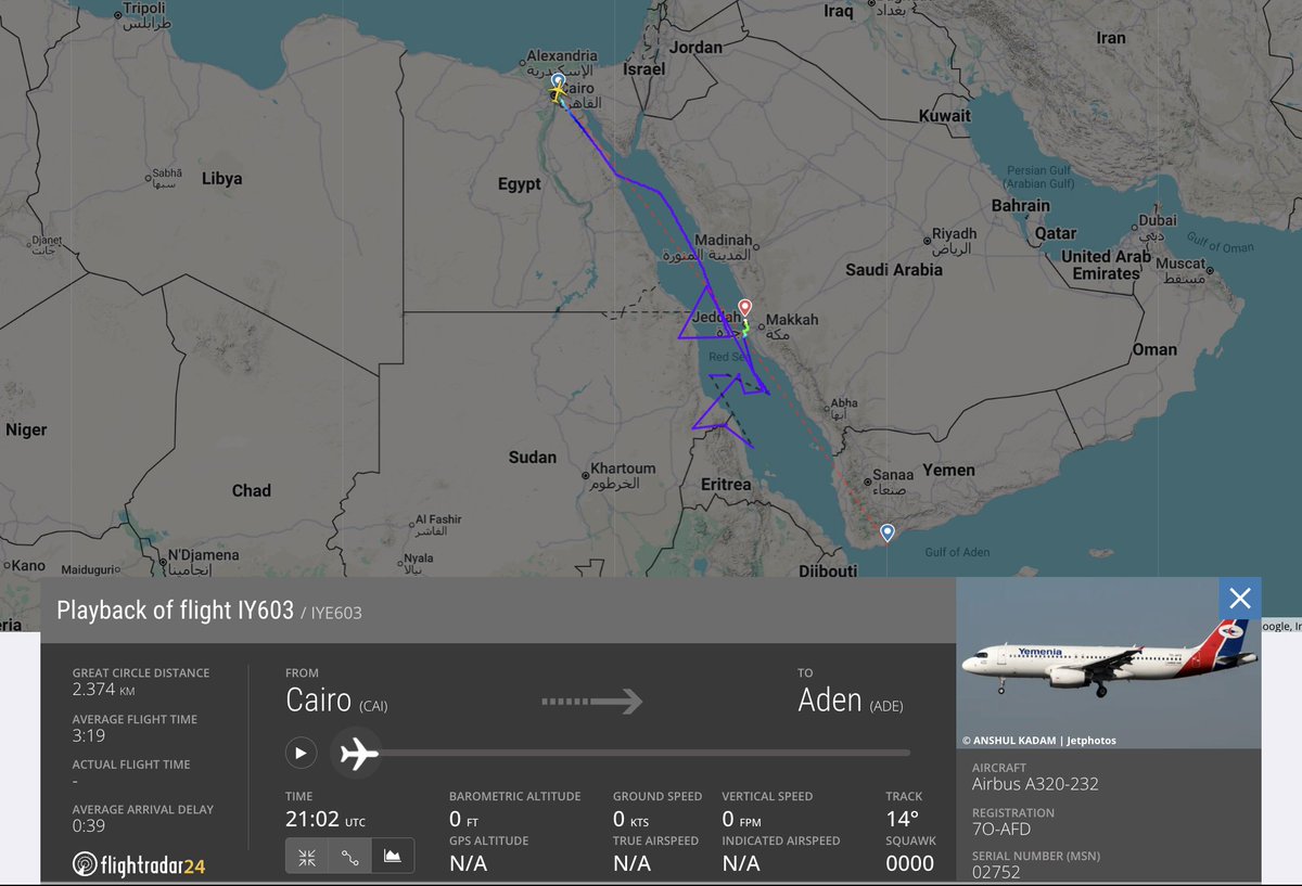 Yemenia Flight 603 Diverted After Missile Lands Near Aden Airport Runway