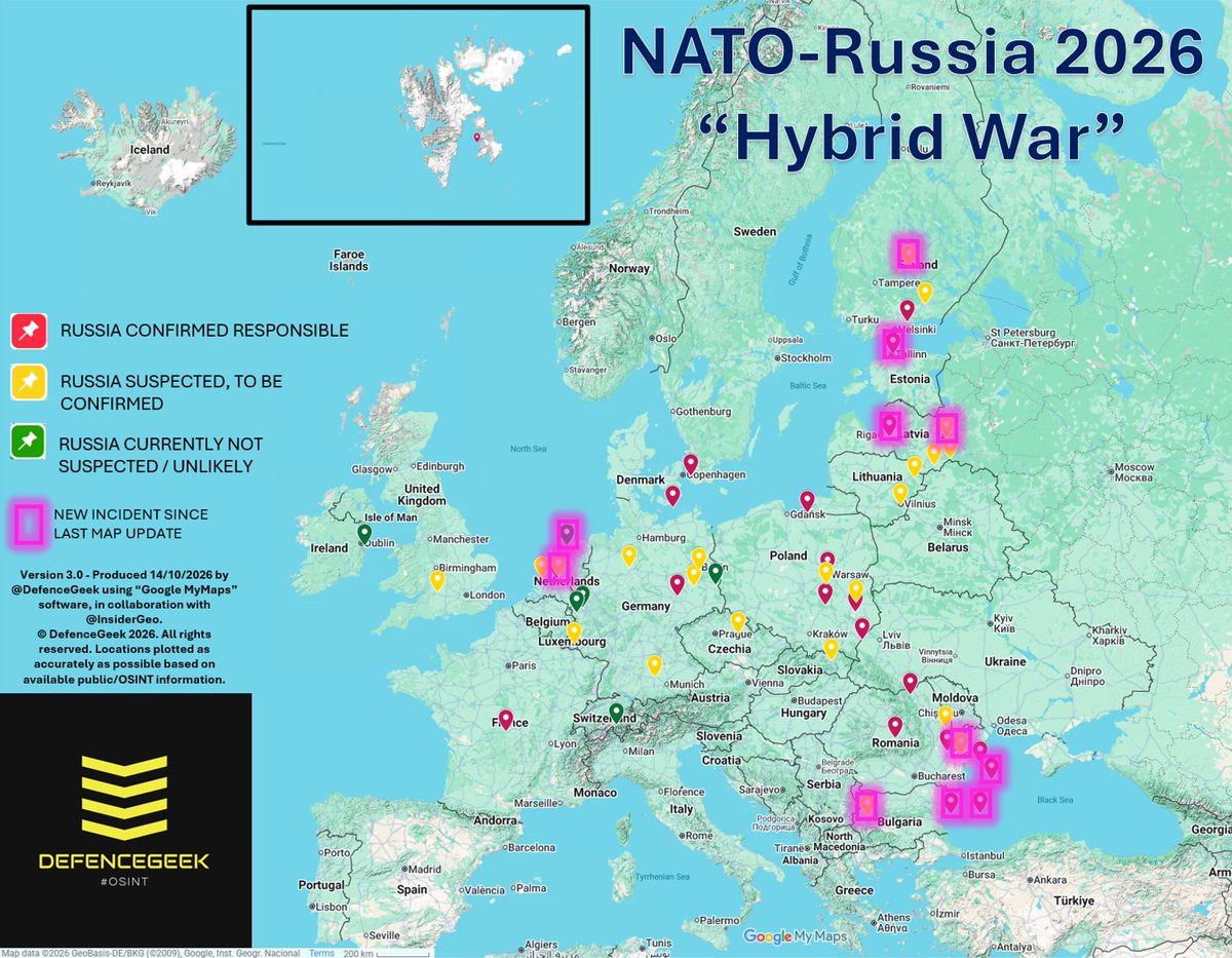 Updated OSINT Map Tracks Russia’s Alleged “Hybrid War” on NATO