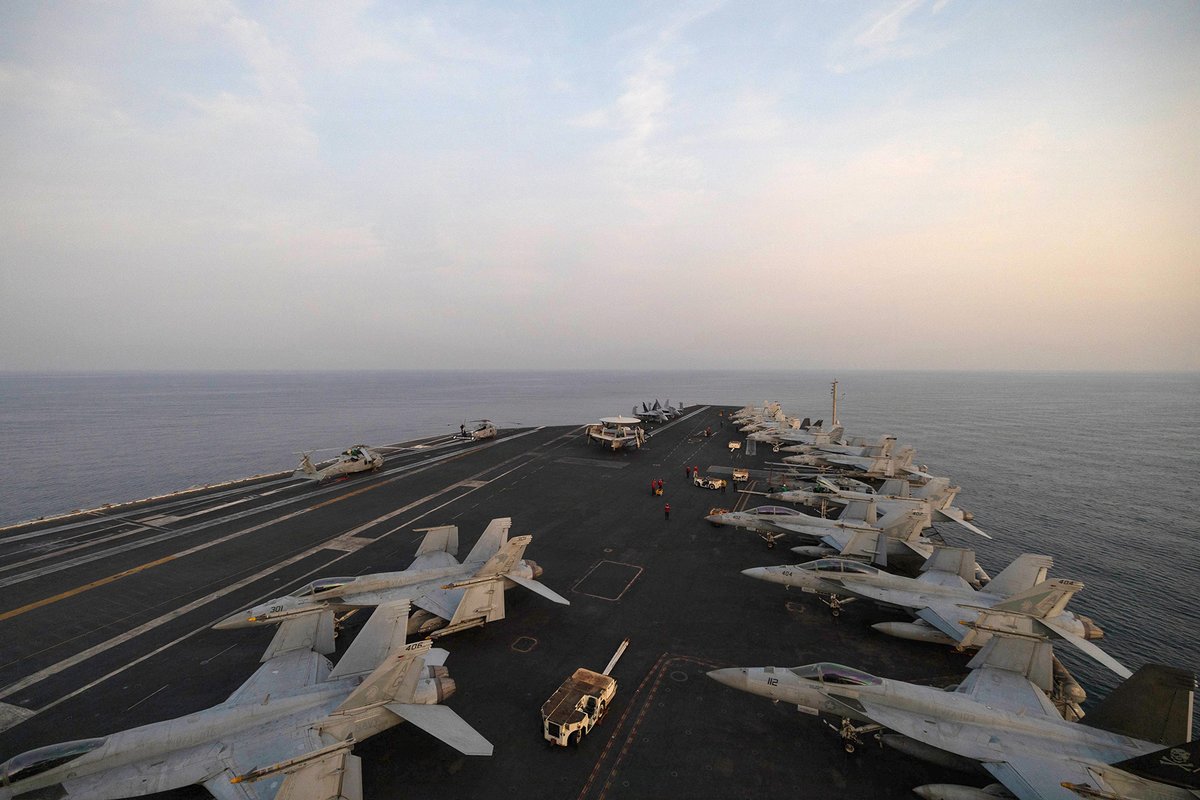 USS George H.W. Bush Patrols Arabian Sea During Deployment