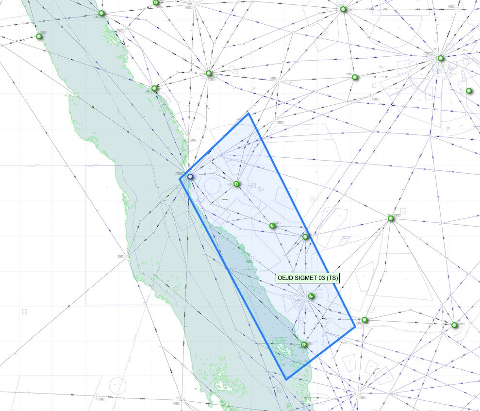 There's a Sigmet over Jeddah though, might be that.