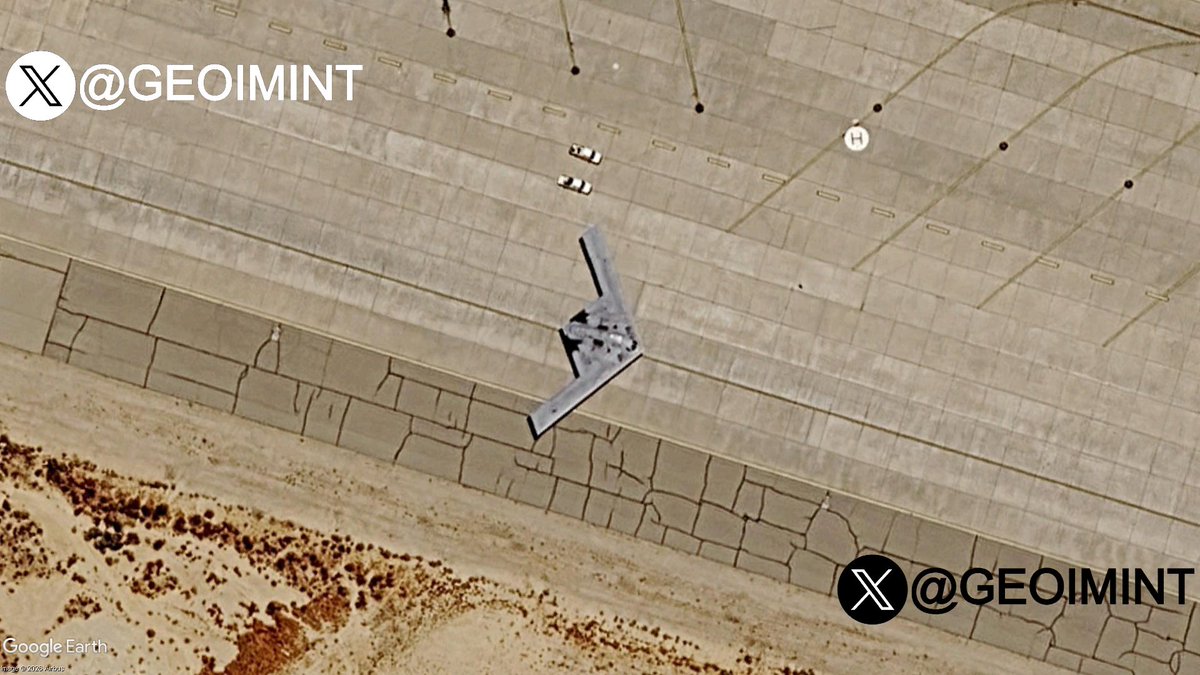 Satellite Imagery Shows B-21 Raider at Edwards AFB