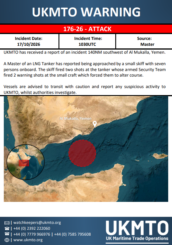 Sh1n Reposts UKMTO Warning 176-26