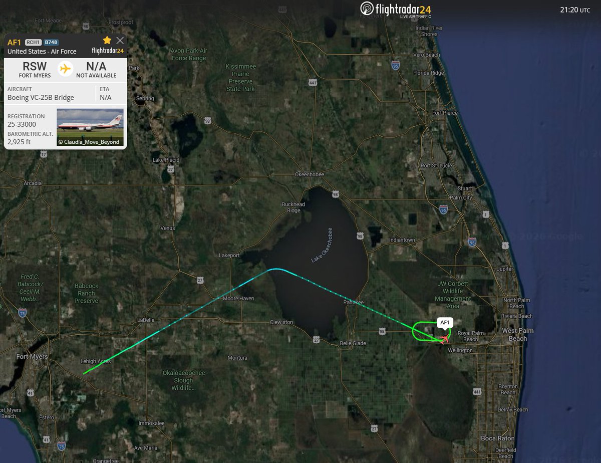 DefenceGeek Notes a Short Hop by VC-25B “AF1” 25-33000