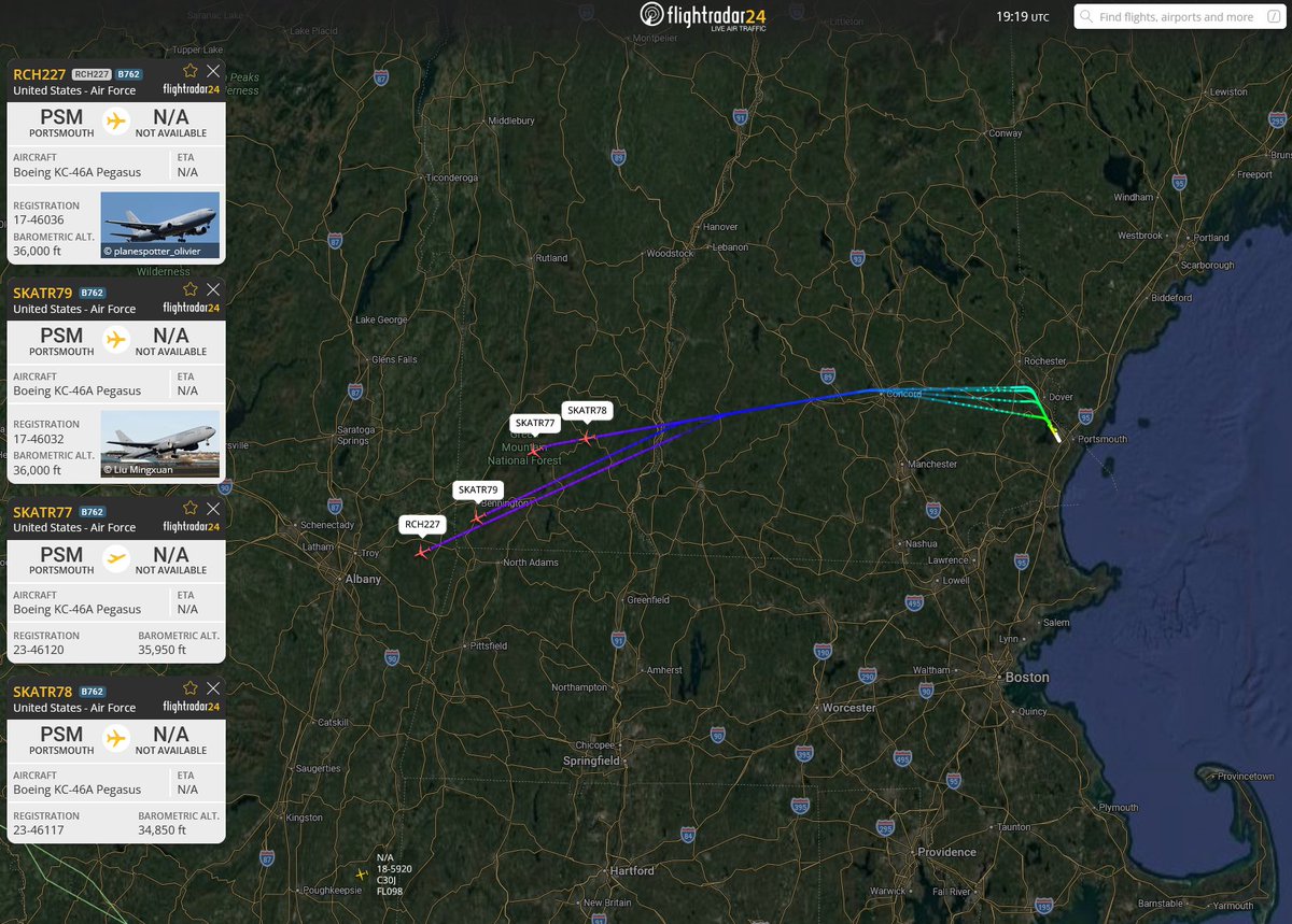 KC-46A Tankers Leave Pease After Possible Iran Mission Buildup