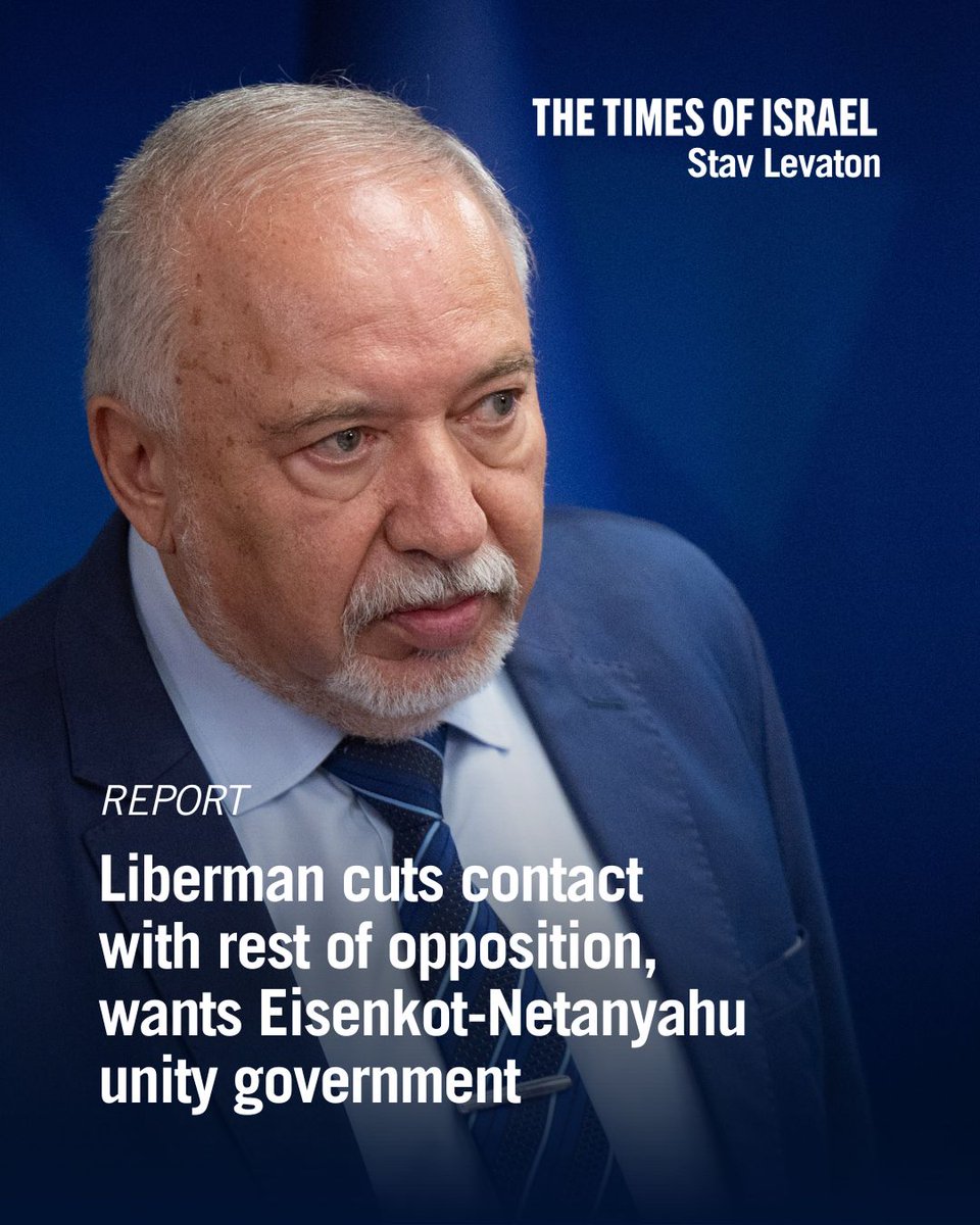 “Avigdor Being Avigdor”: Liberman Reportedly Cuts Opposition Contact